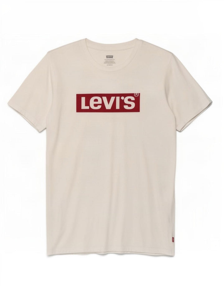 Levi's Herren T-Shirt mit Grafik, XS, Weiß