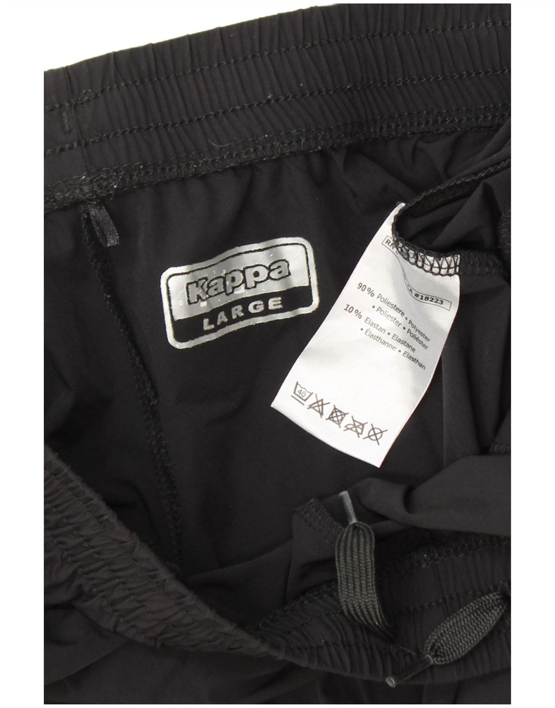 KAPPA Herren Graphic Sport Shorts Large Schwarz Polyester