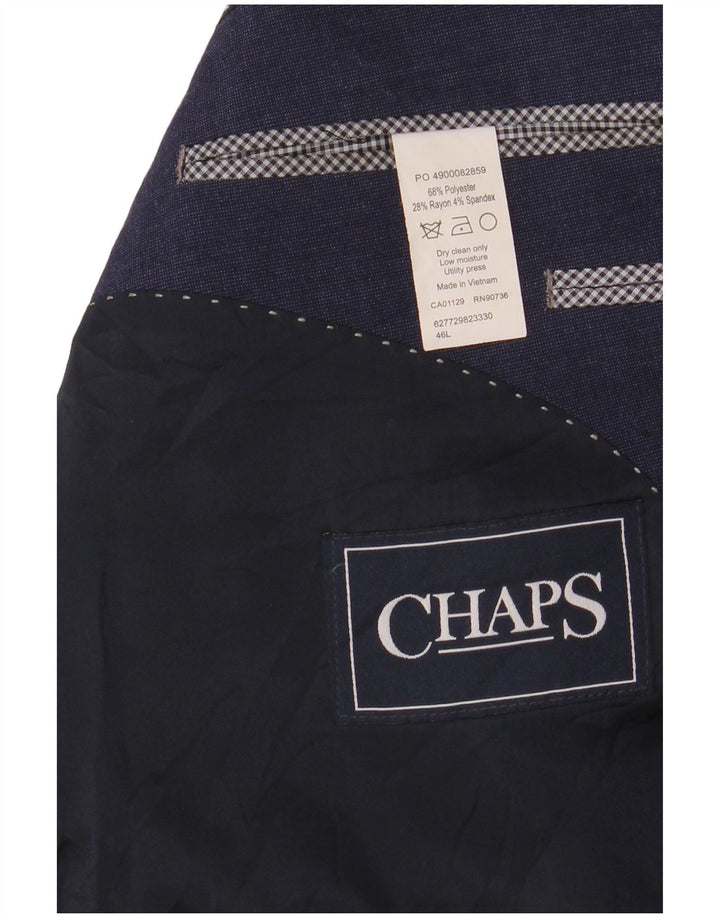 CHAPS Herren-Blazer mit 2 Knöpfen, UK 46 3XL, Marineblau, Polyester