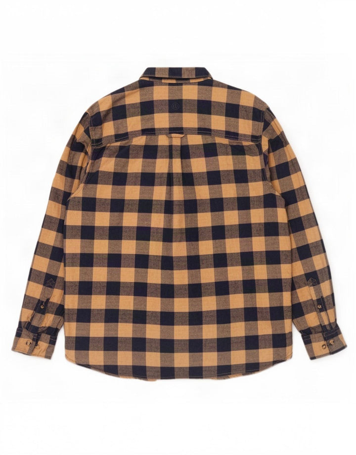 Fat Face Herren Flanellhemd XL Beige Gingham Baumwolle