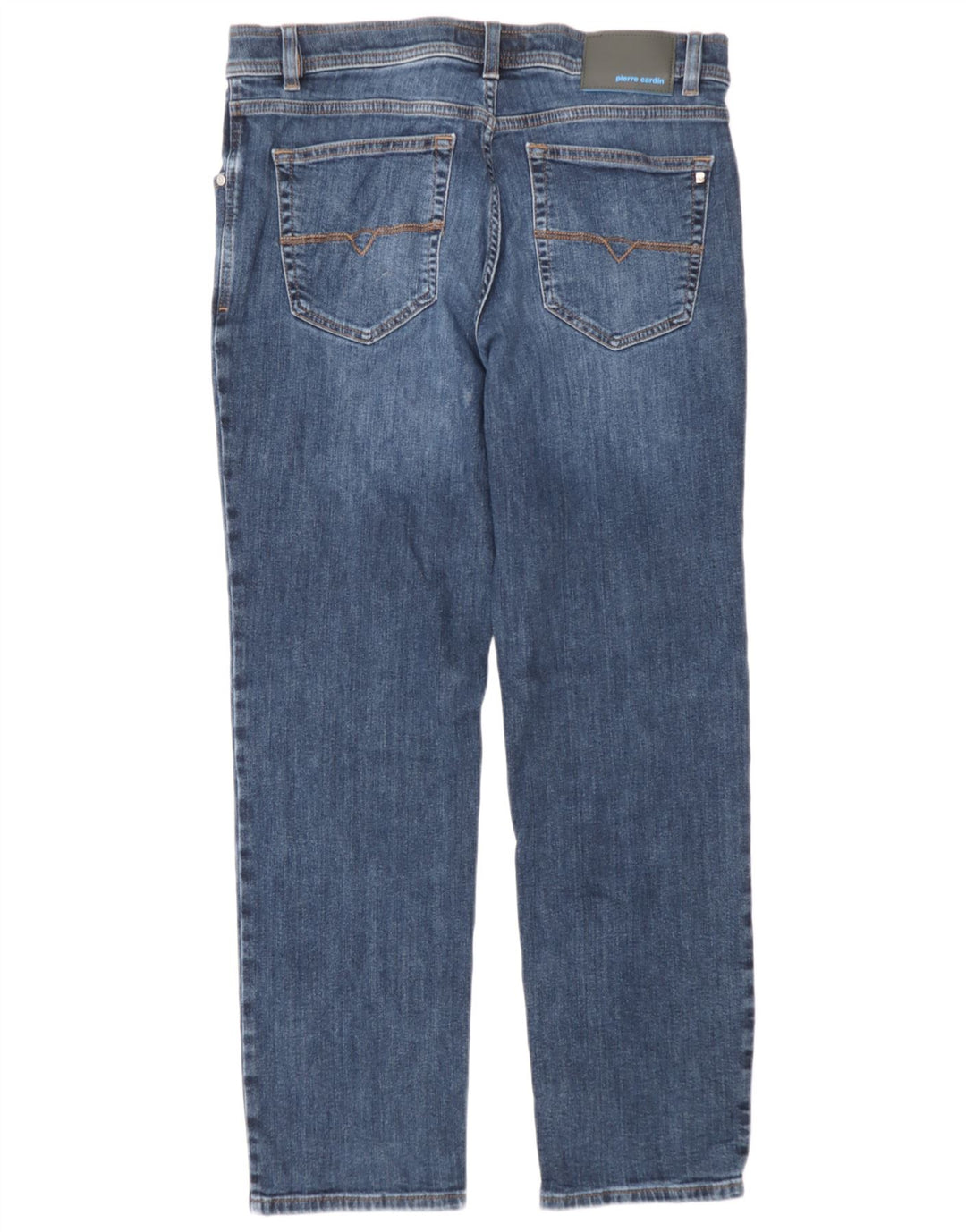 Pierre Cardin Herren Straight Jeans W34 L30 Blaue Baumwolle