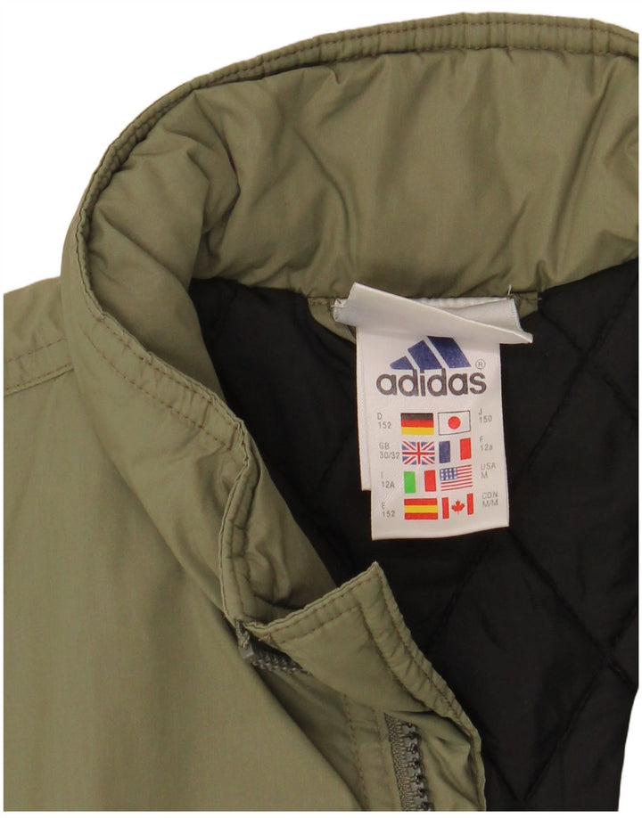 Adidas Jungen gepolsterter Mantel mit Grafik, 11–12 Jahre, Khaki, Polyamid