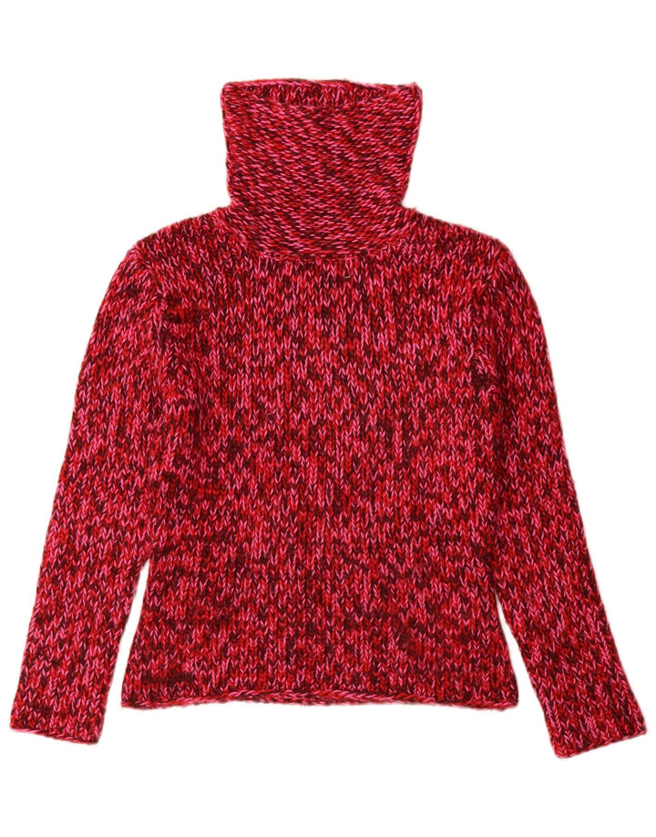 Rollkragenpullover für Damen aus der Raspberry Collection, UK 12, Mittelrot