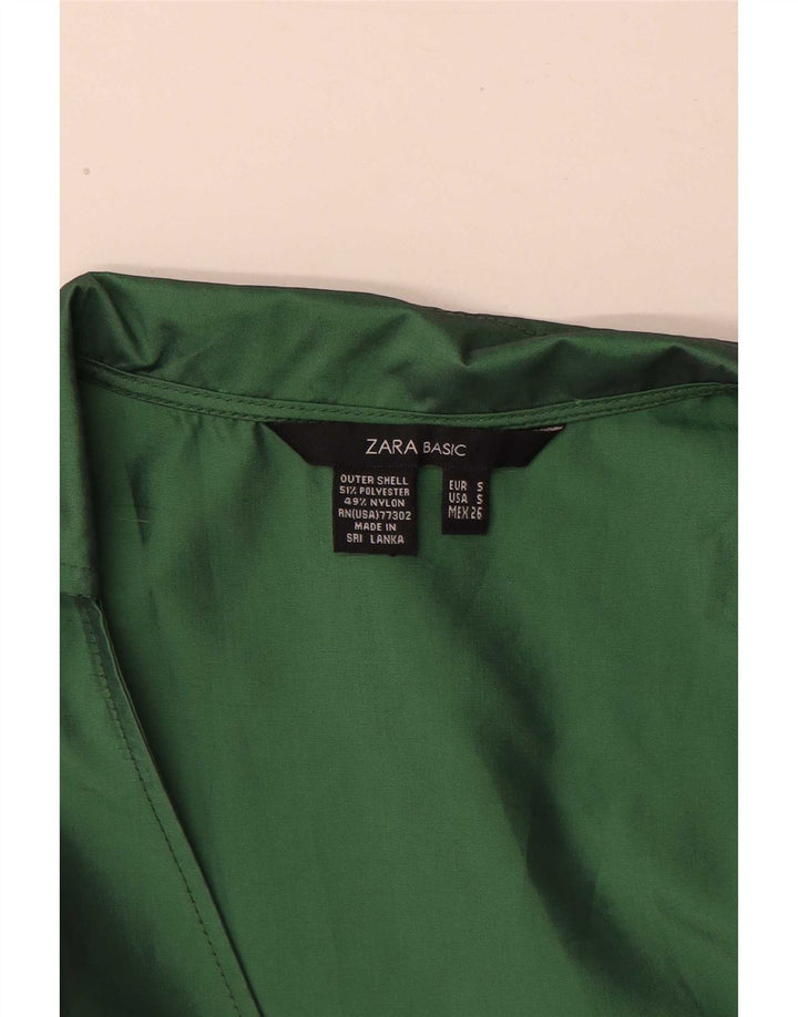 Ärmelloses Maxikleid für Damen von Zara, Gr. 10, Größe S, Grün, Polyester