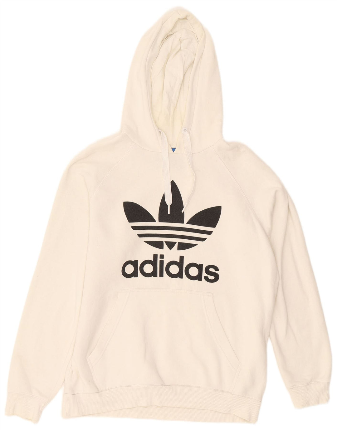 Adidas Herren Kapuzenpullover mit Grafik, groß, aus weißer Baumwolle