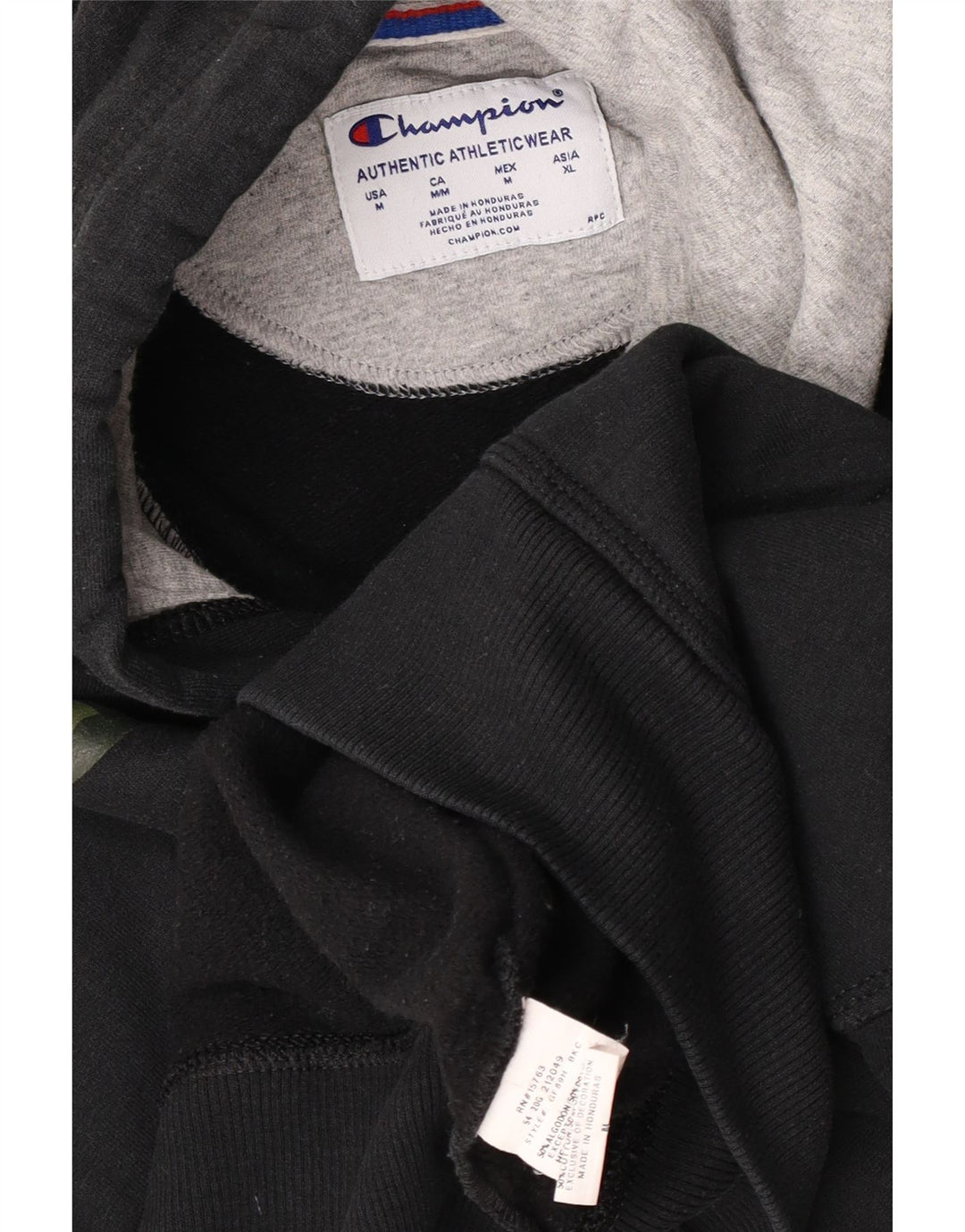 Champion Herren-Kapuzenpullover mit Grafik, mittelschwarz, Baumwolle