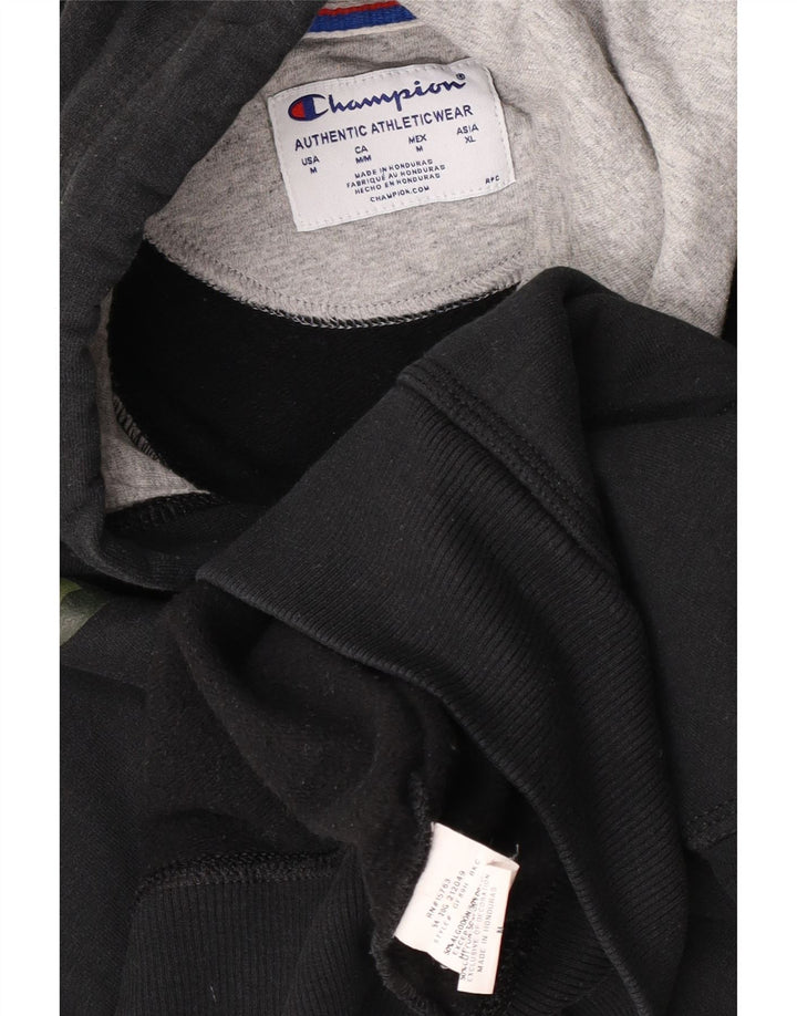 Champion Herren-Kapuzenpullover mit Grafik, mittelschwarz, Baumwolle