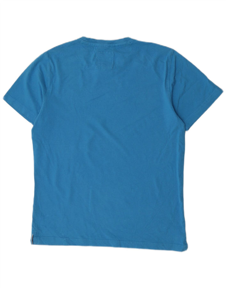 Crew Clothing Herren T-Shirt Top Large Blau Baumwolle