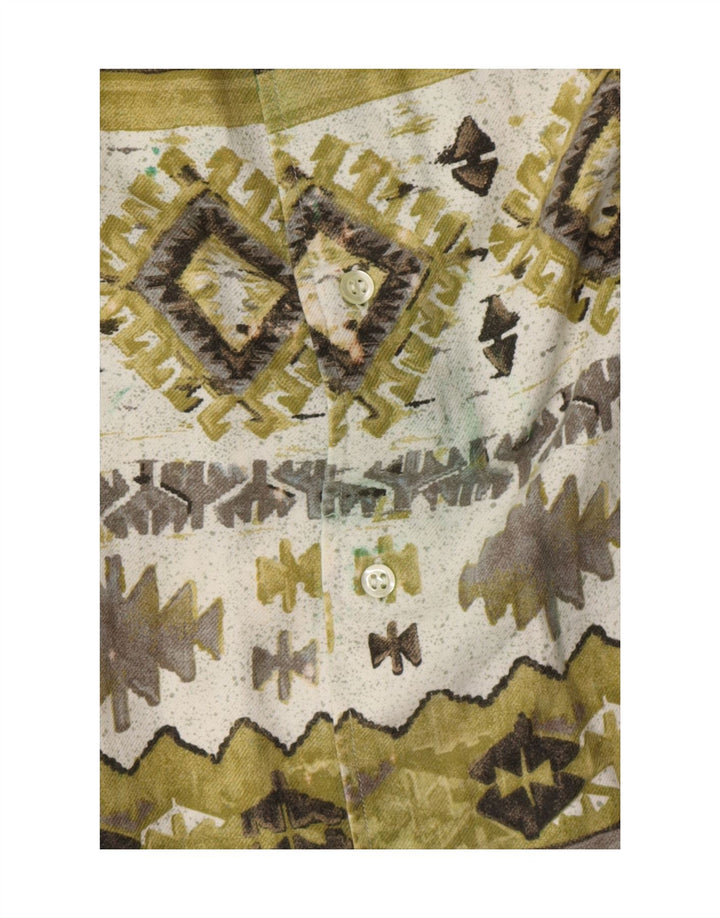 Fitzroy Herrenhemd XL grün geometrisch