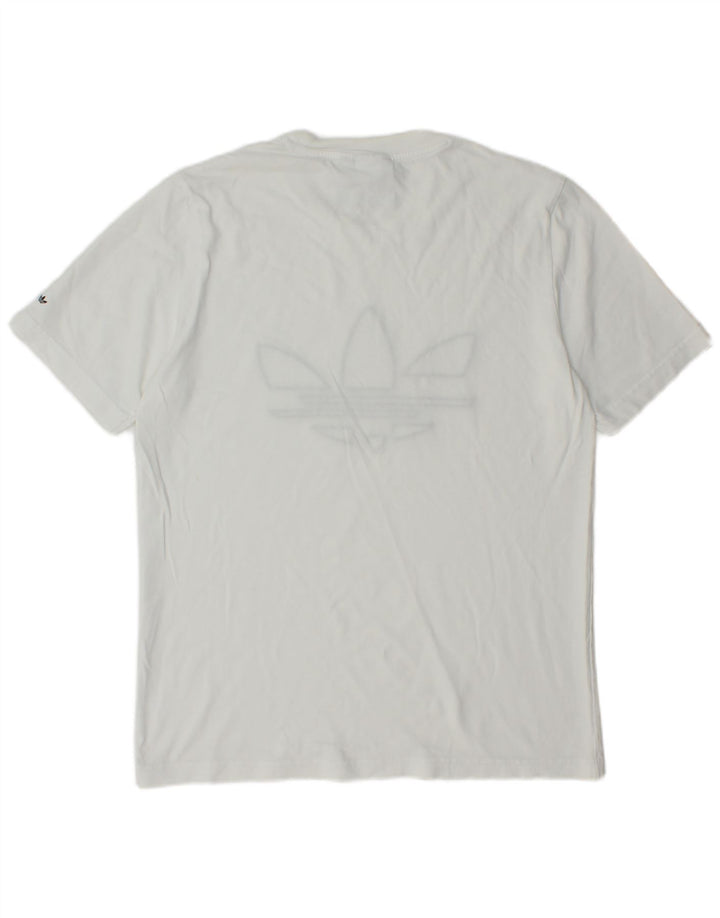 ADIDAS Herren Grafik T-Shirt Top Small Weiß