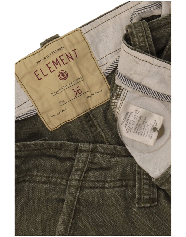 Element Herren Cargoshorts W36 Large Khaki Baumwolle