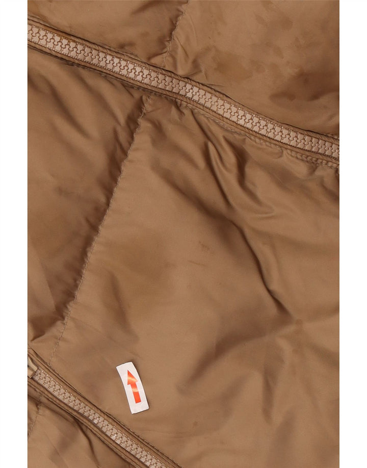 Zara Damen Kapuzenmantel, gepolstert, UK 16, groß, braun, Polyamid