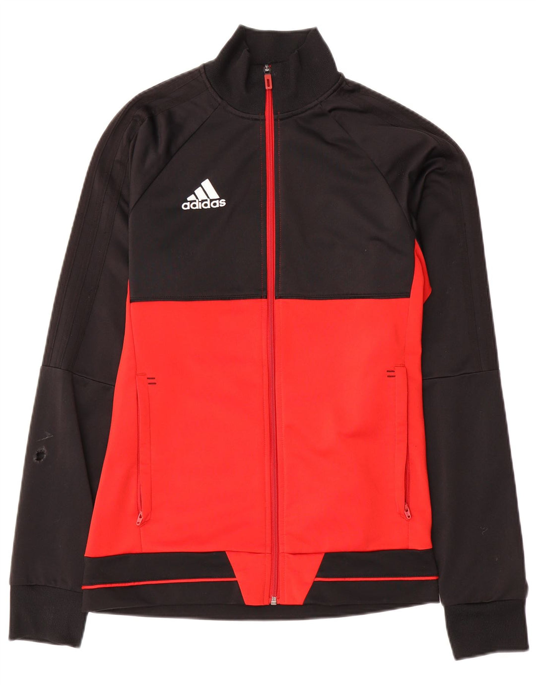 Adidas Herren-Trainingsanzug-Oberteil, Jacke, Größe S, Schwarz, Colourblock-Polyester