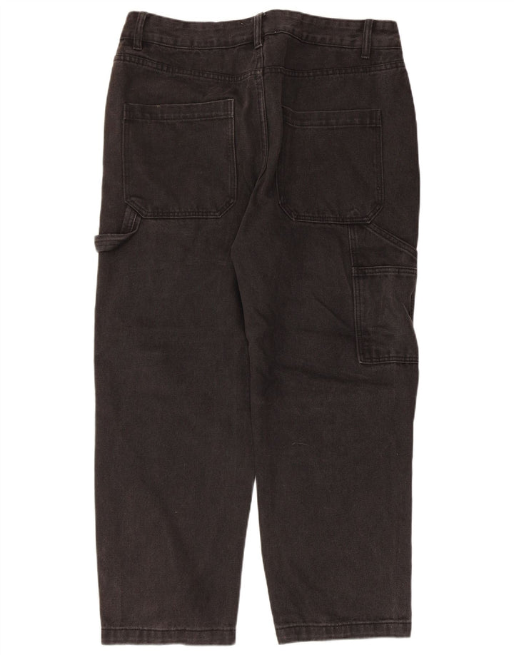 Scout Herren Cargo Straight Jeans W34 L26 Schwarze Baumwolle