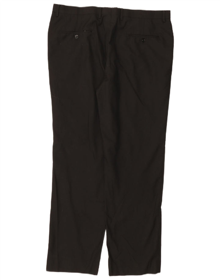 TOMMY HILFIGER Herren gerade Anzughose W40 L31 Schwarz Polyester