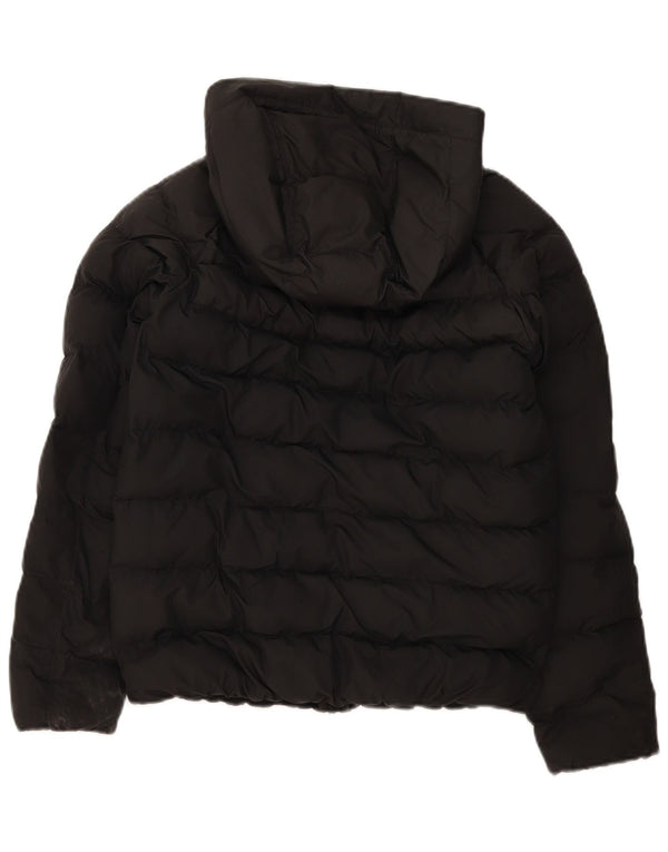 Nike Wattierte Jacke mit Kapuze für Jungen, 12–13 Jahre, Größe L, Schwarz, Polyester