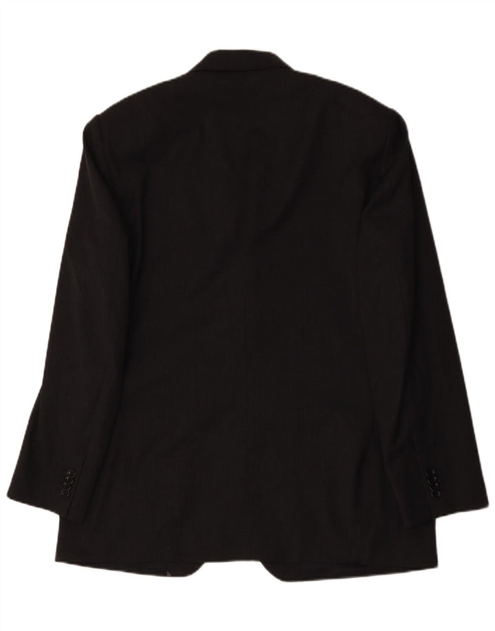 Boggi Herren Milano 3-Knopf-Blazerjacke IT 50 Große graue Wolle