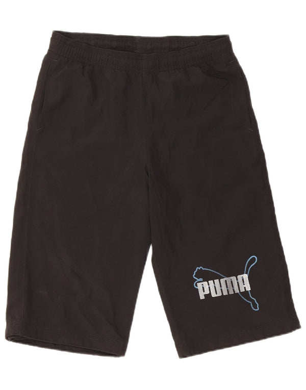 Puma Boys Graphic Sport Shorts 11-12 Years  Black Polyester