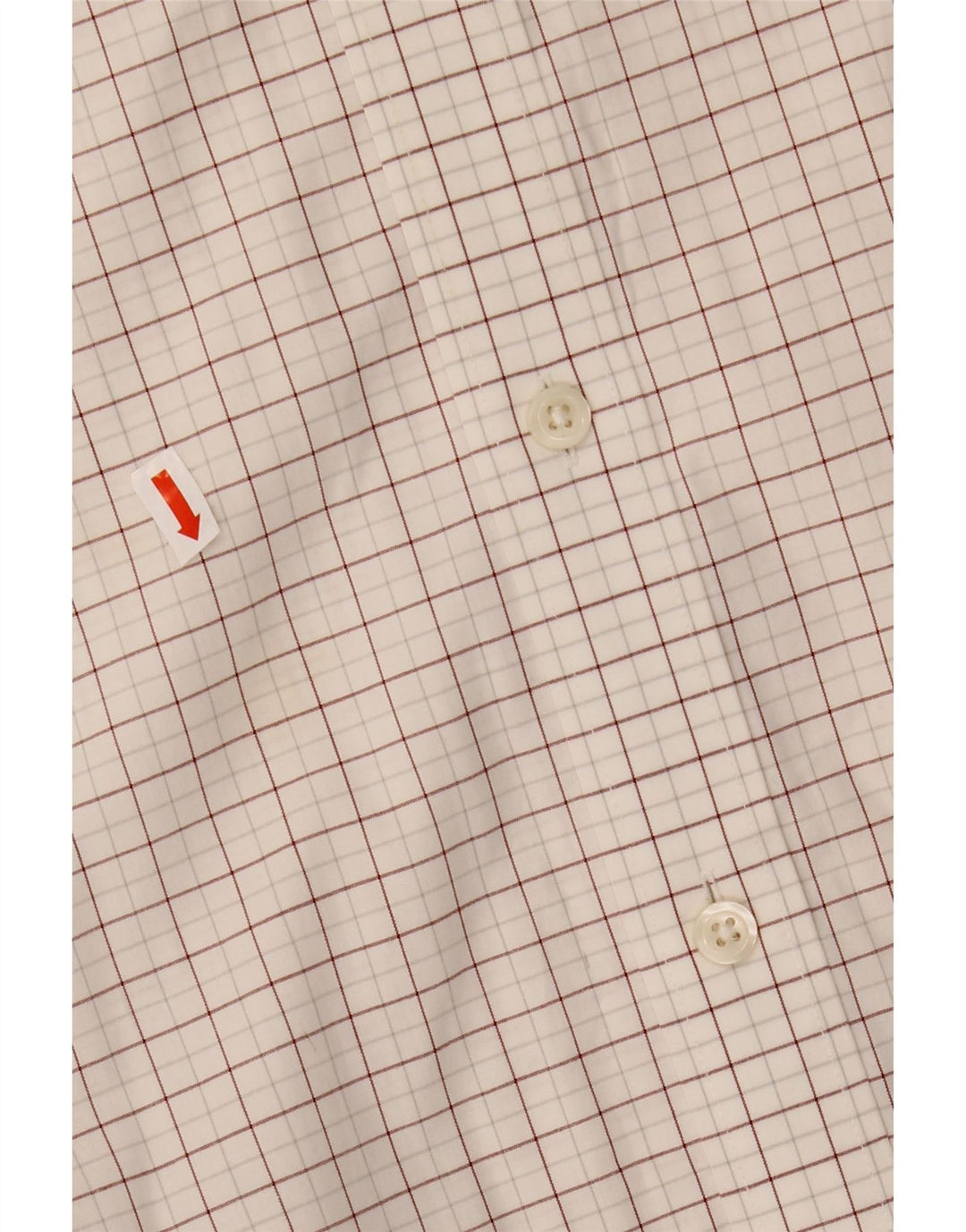 J. CREW Slim-Hemd für Herren, Größe 17 1/2 XL, weiß karierte Baumwolle