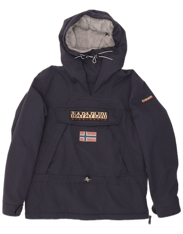 Napapijri Herren Geographic Graphic Anorak Jacke UK 40 Large Marineblau