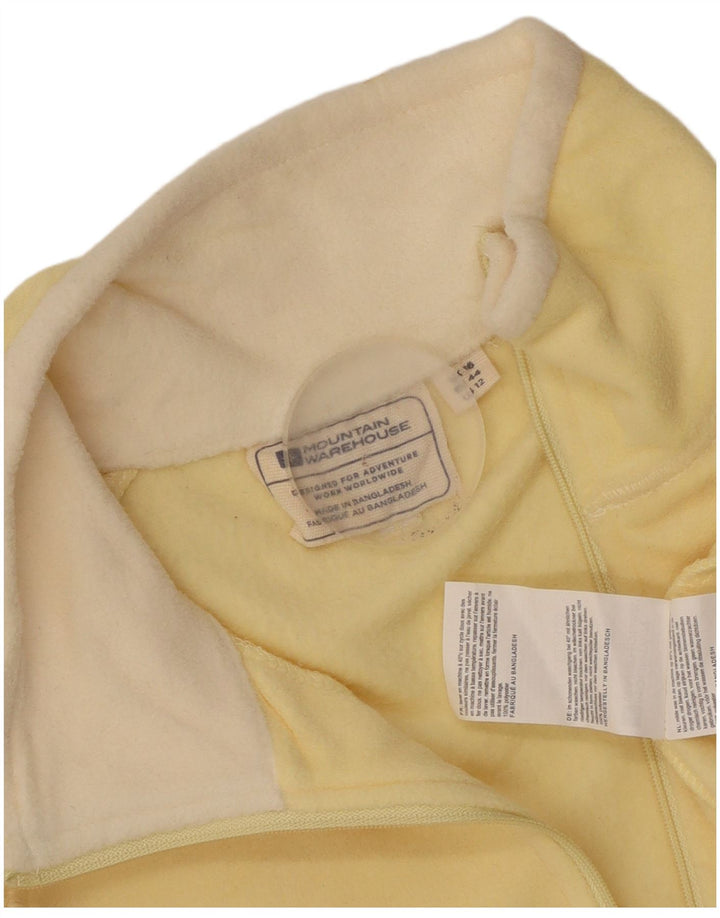 Mountain Warehouse Damen-Fleecepullover mit Reißverschluss am Hals, Gr. 16, Gelb
