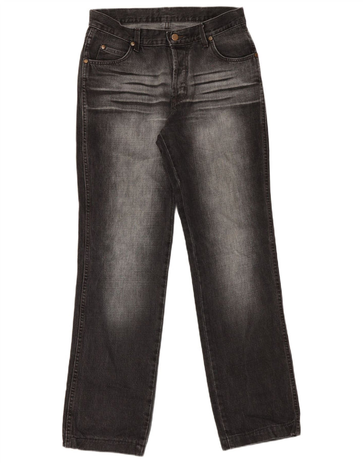 Wrangler Herren Straight Jeans W32 L32 Schwarz