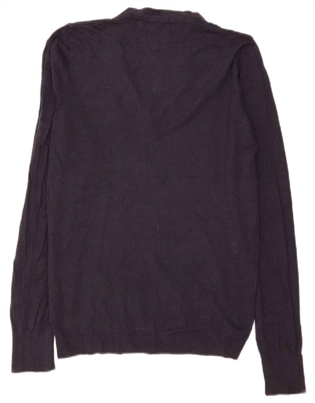 Zara Herren-Pullover mit V-Ausschnitt, mittleres Marineblau