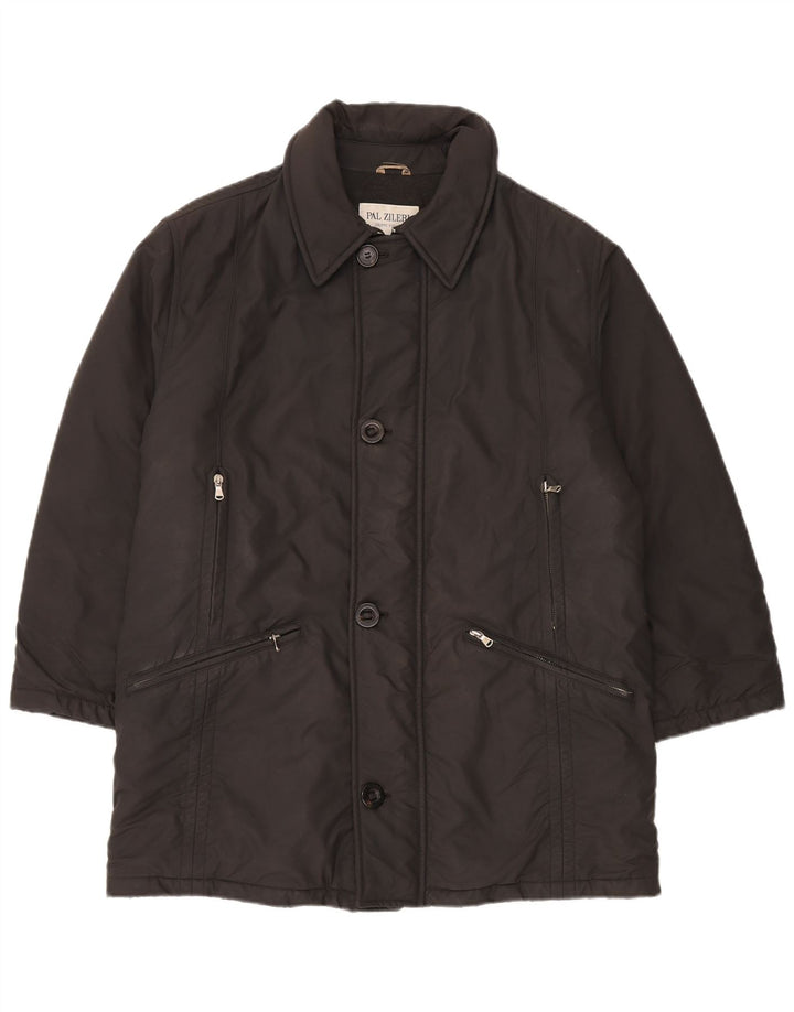 Pal Zileri Herren Wattierte Jacke IT 48 Mittelgraues Polyacryl