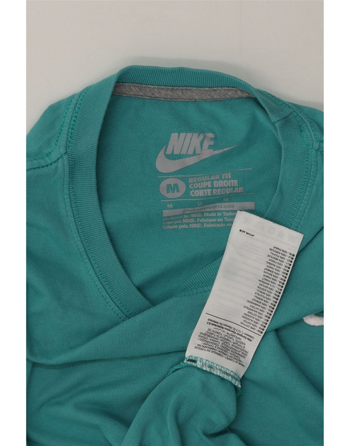 Nike Herren-T-Shirt mit normaler Passform, mitteltürkisfarbene Baumwolle