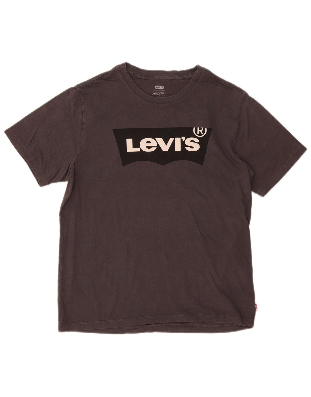 Levi's Herren-T-Shirt mit Grafik, Größe S, graue Baumwolle