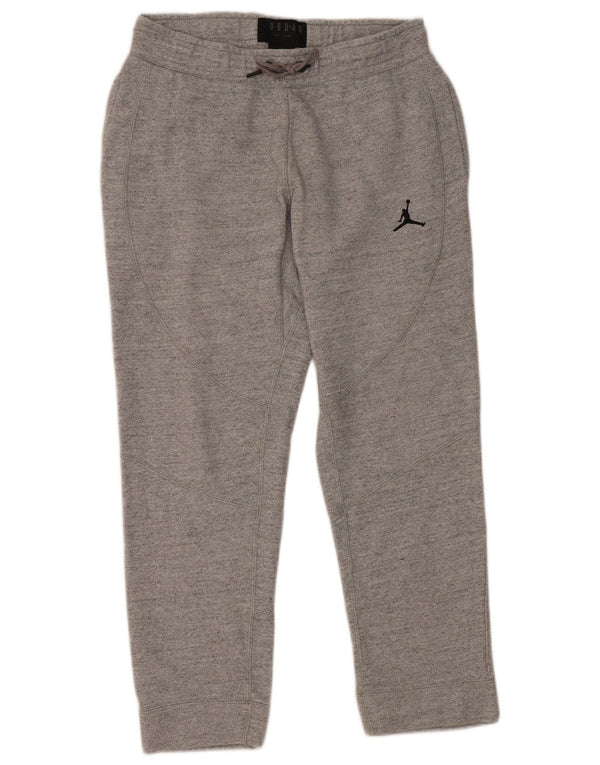 JORDAN Mens Tracksuit Trousers Medium  Grey Cotton