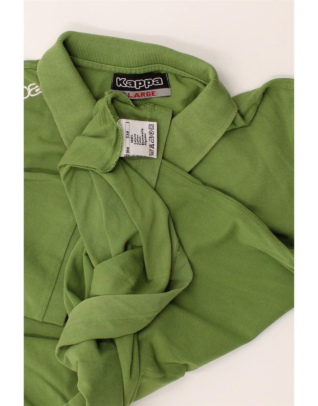 KAPPA Mens Polo Shirt XL Green Cotton Vintage Kappa and Second-Hand Kappa from Messina Hembry 