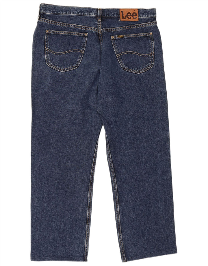Lee Herren Straight Jeans W38 L27 Marineblau