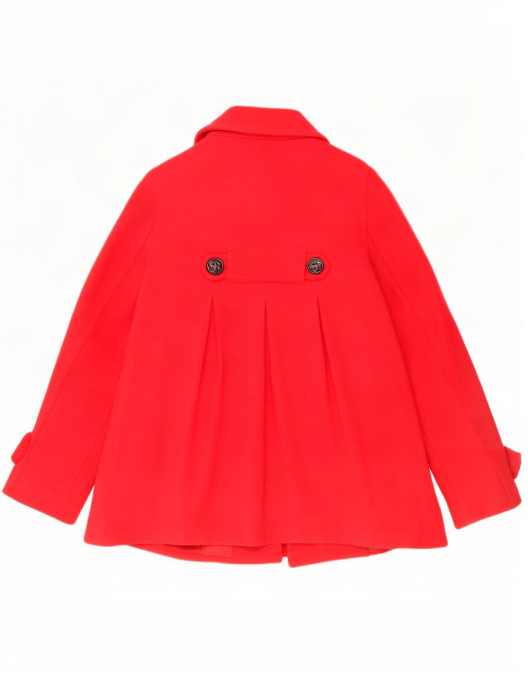 Zara Damen Pea Coat UK 10 Small Rote Wolle