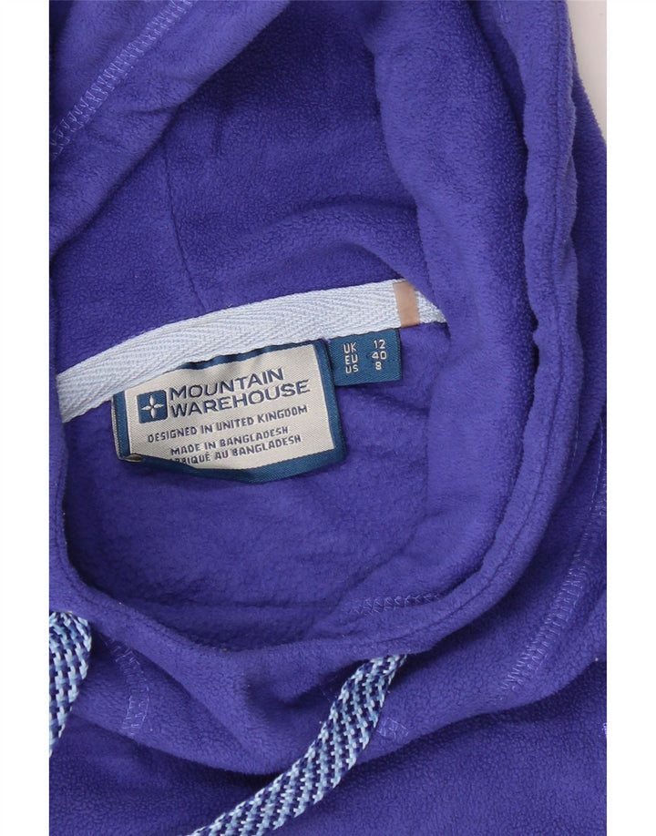 MOUNTAIN WAREHOUSE Womens Hoodie Jumper UK 12 Medium  Blue Polyester Vintage Mountain Warehouse and Second-Hand Mountain Warehouse from Messina Hembry 