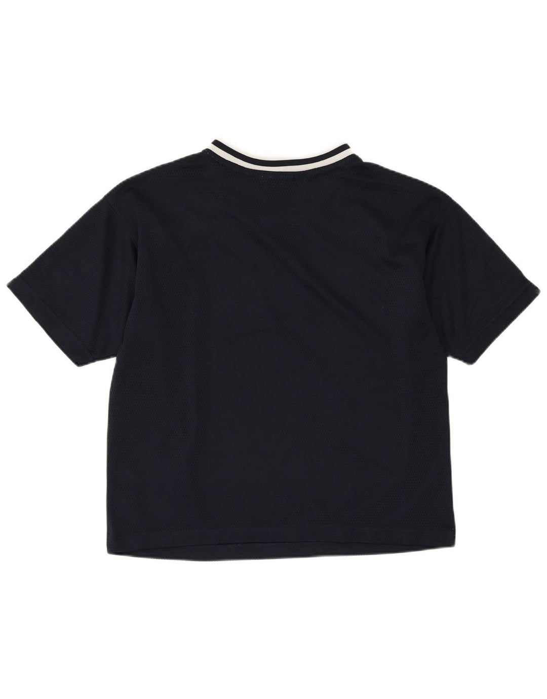 CHAMPION Damen Übergroßes Grafik-T-Shirt-Oberteil UK 10 Small Marineblau