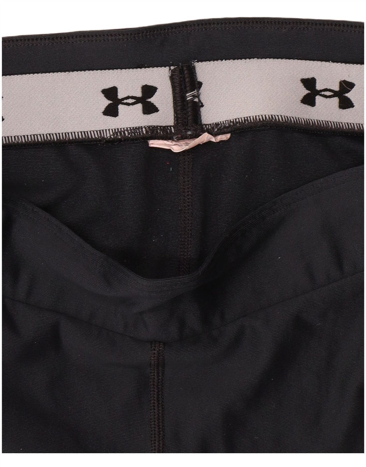 UNDER ARMOUR Damen Leggings UK 12 Medium Schwarz
