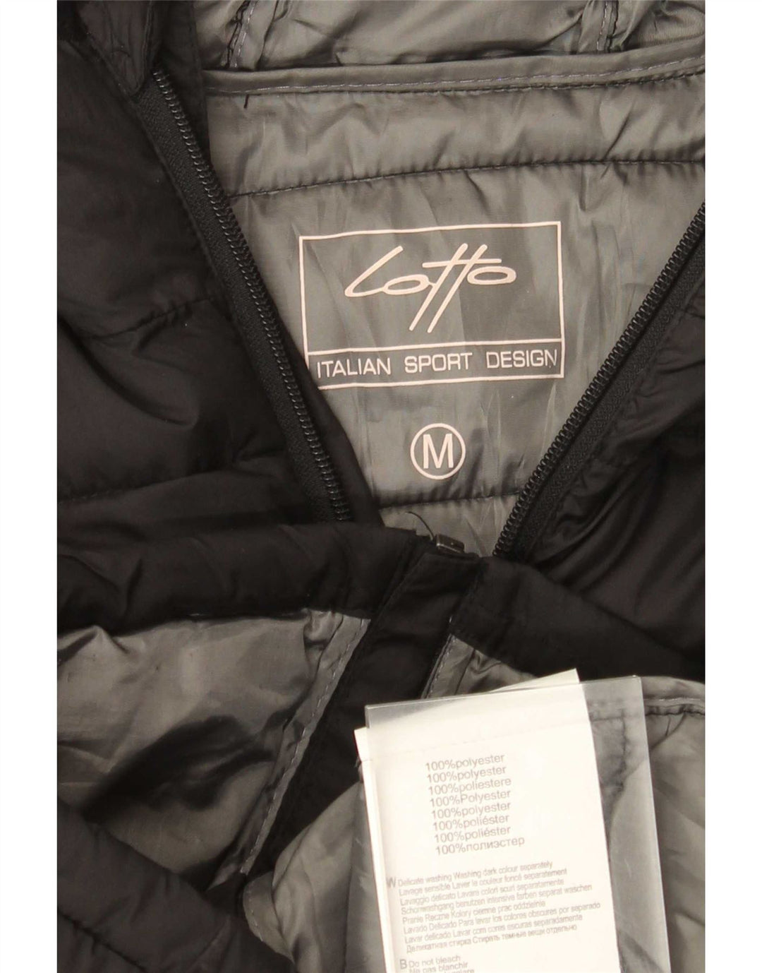 Lotto Damen-Kapuzenjacke, wattiert, UK 14, Mittelschwarz, Polyester