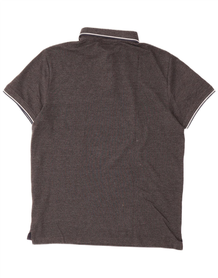 JACK WILLS Herren-Poloshirt, große graue Baumwolle
