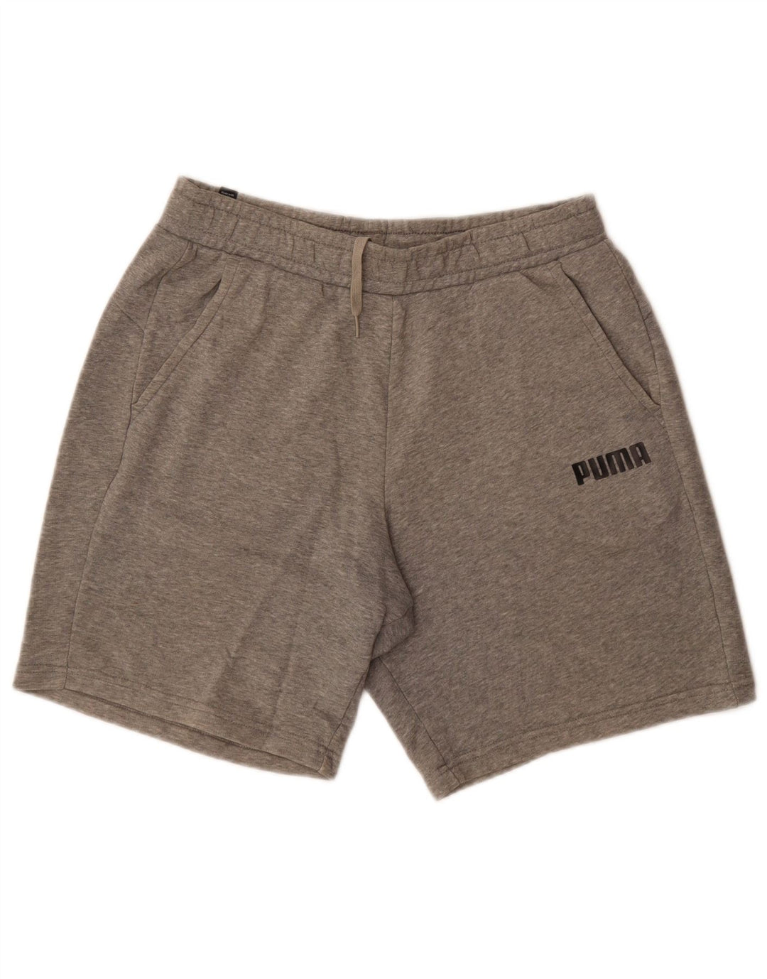 Puma Herren-Sportshorts aus mittelgrau gefleckter Baumwolle