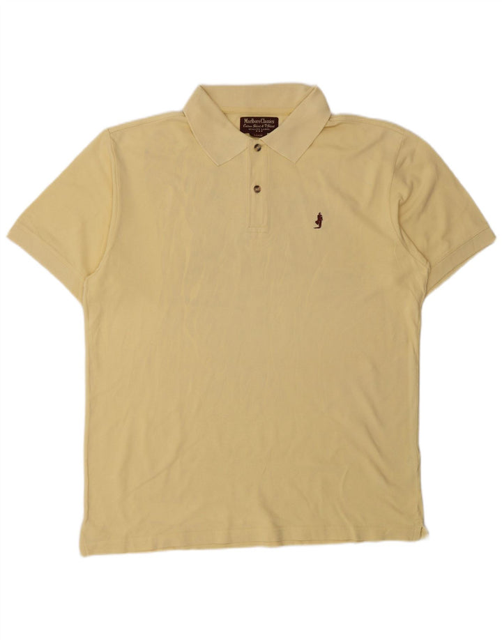 MARLBORO CLASSICS Herren-Poloshirt, groß, gelbe Baumwolle