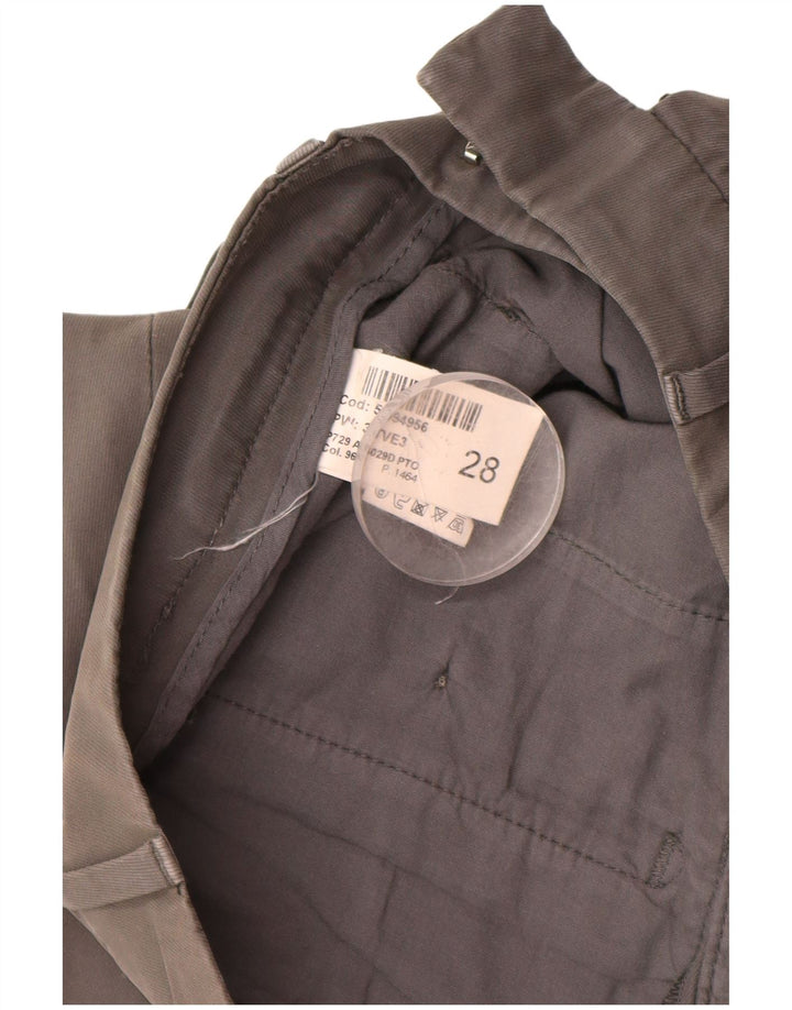 DONDUP Slim-Fit-Chinohose für Damen, W28, L28, graue Baumwolle