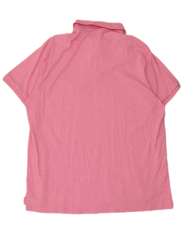 Polo Ralph Lauren Herren Custom Slim Fit Poloshirt 2XL Rosa Baumwolle