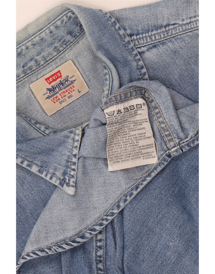 Levi's Herren-Jeanshemd, große blaue Baumwolle