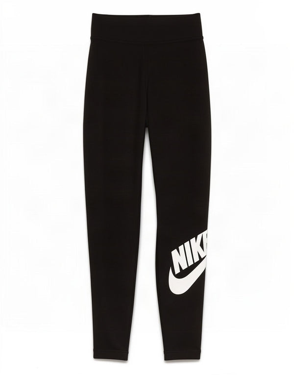 Nike Womens Graphic Leggings UK 4 XS Schwarz Baumwolle