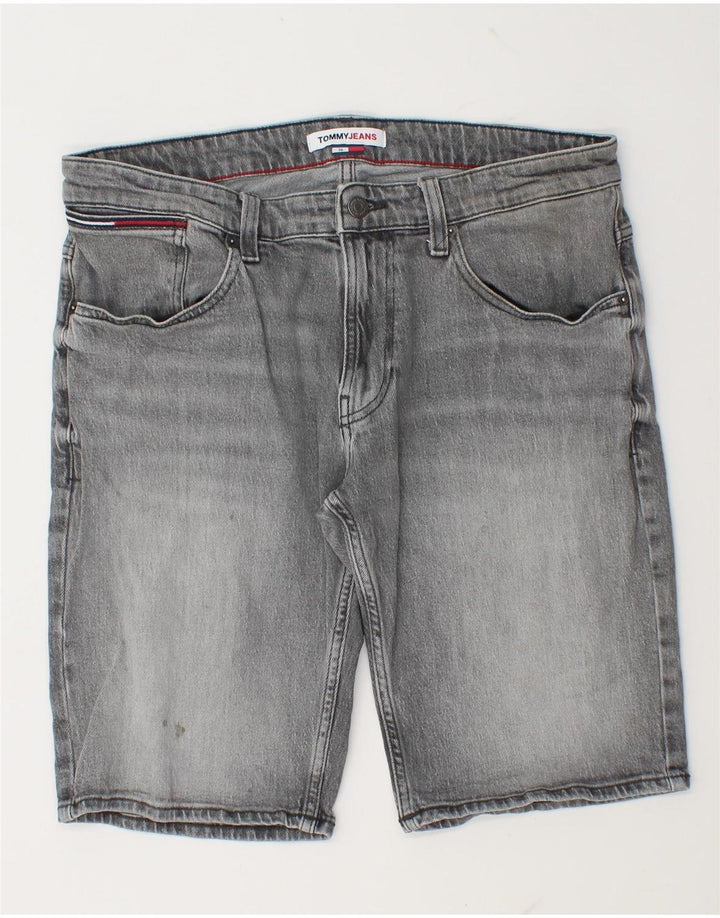 Tommy Hilfiger Herren-Jeansshorts W36, große graue Baumwolle
