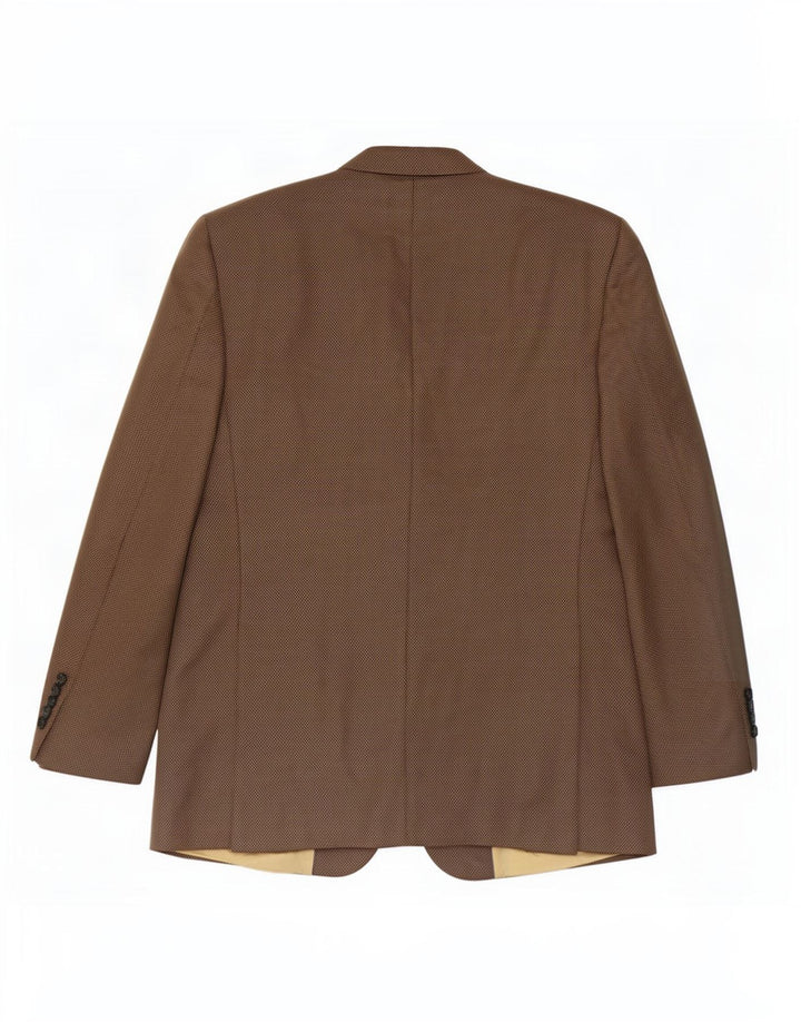 Douglas Herren-Blazerjacke mit 3 Knöpfen, UK 42, XL, braune Wolle