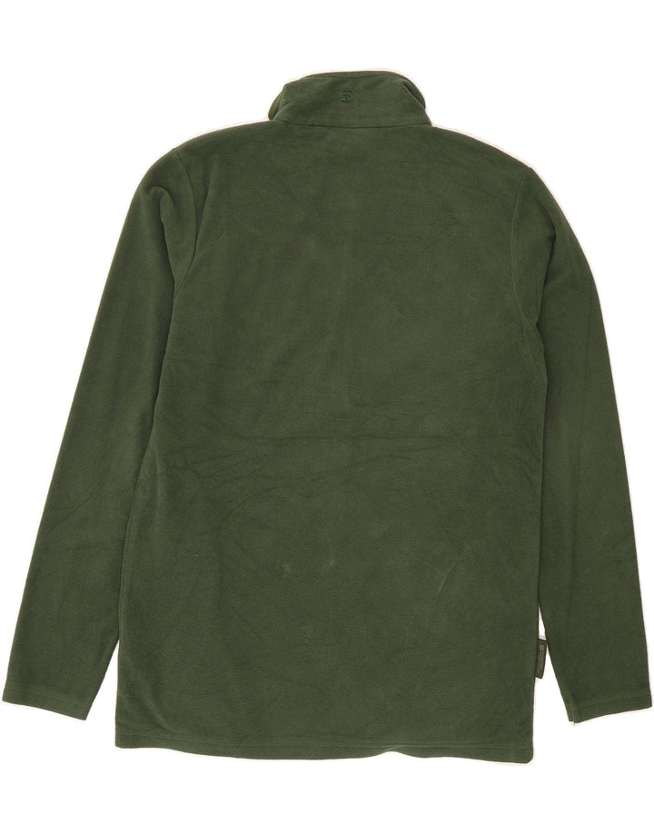 MOUNTAIN WAREHOUSE Mens Fleece Jacket UK 36 Small Green Polyester Vintage Mountain Warehouse and Second-Hand Mountain Warehouse from Messina Hembry 