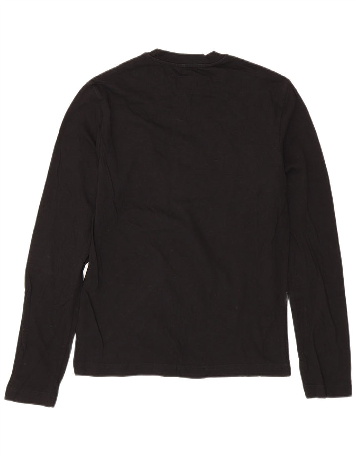CALVIN KLEIN JEANS Herren Graphic Top Langarm Small Schwarz Baumwolle