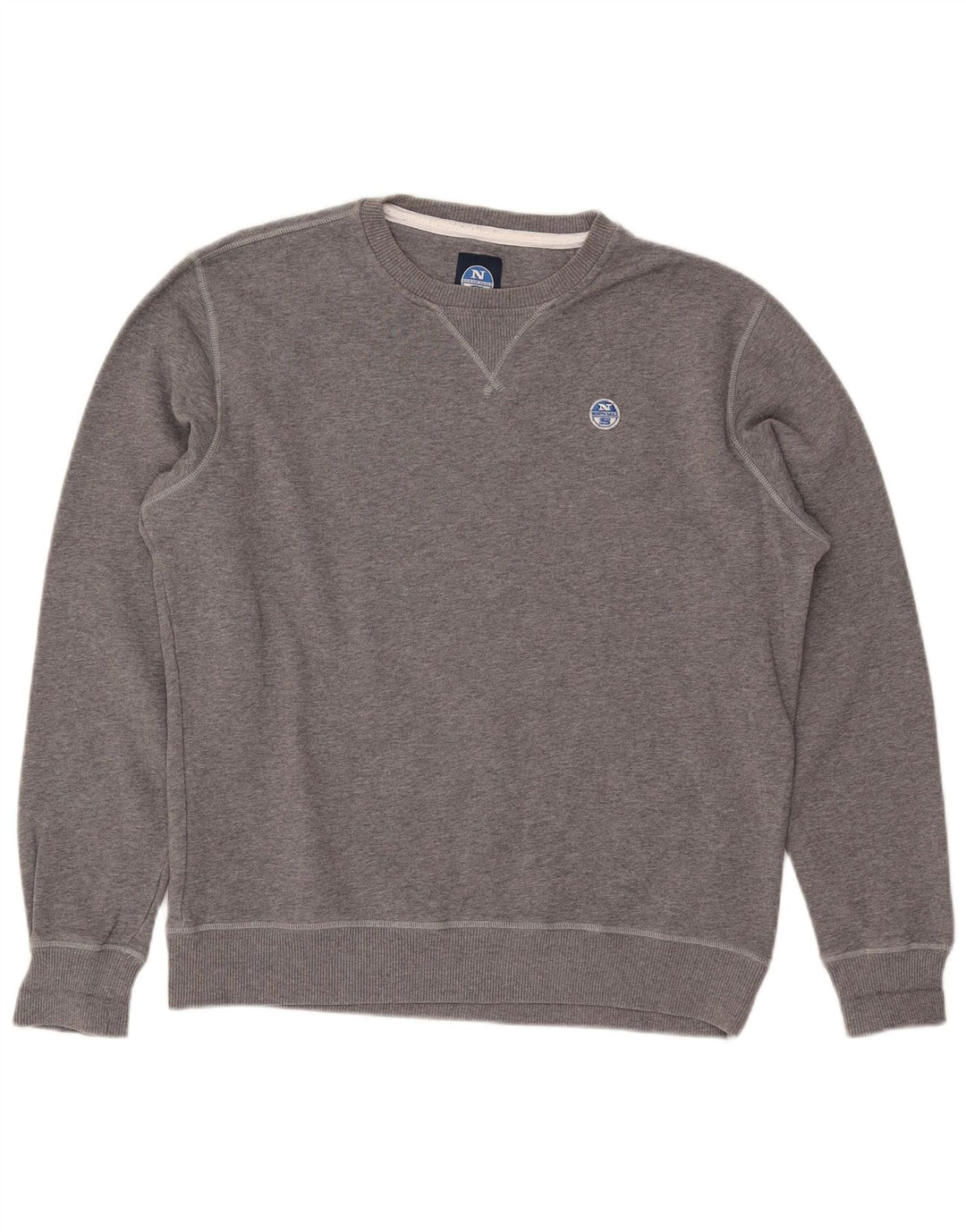NORTH SAILS Herren-Sweatshirt, Pullover, Größe S, Grau, Baumwolle